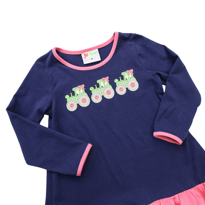Tractor Pants Set Ruffled Girl