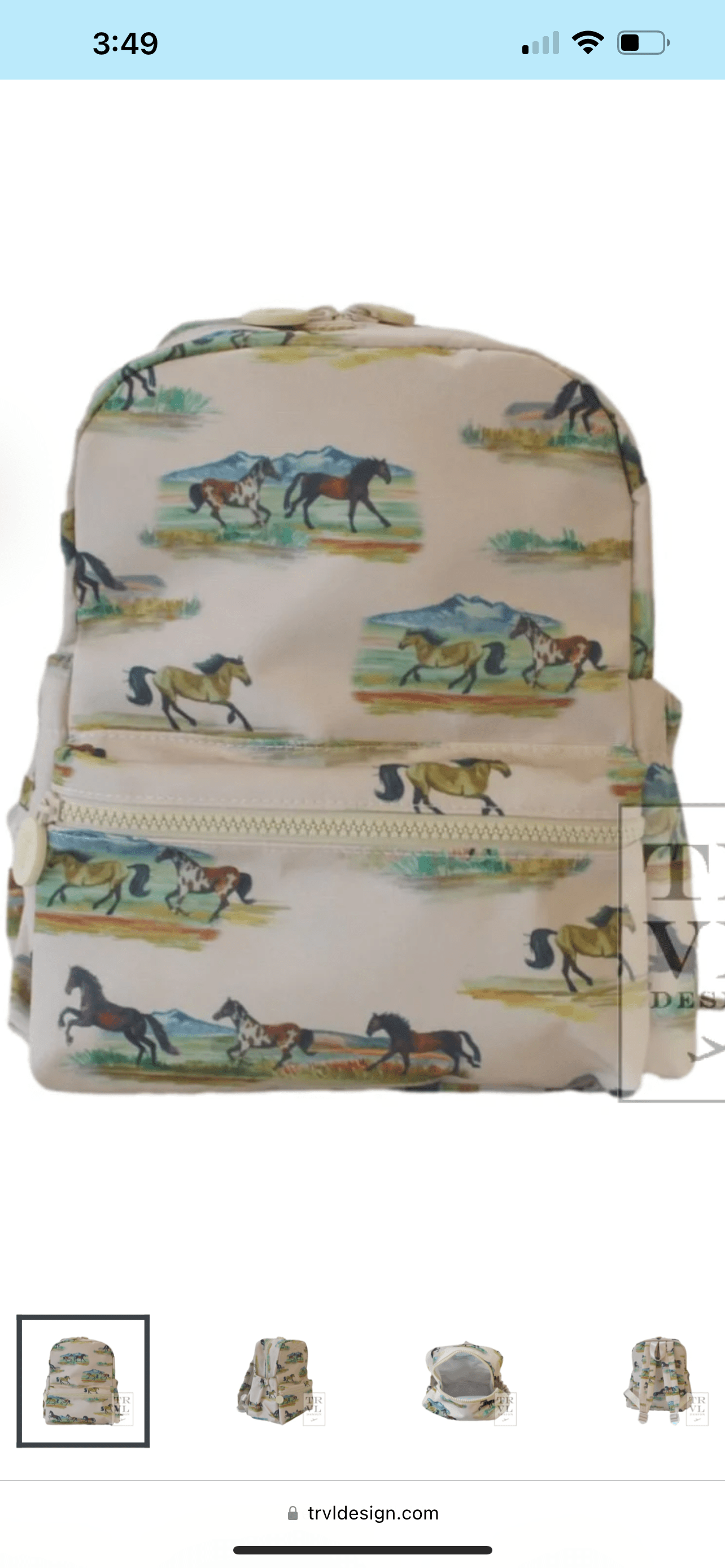 Backpack REGULAR SIZE TRVL WIPEABLE WASHABLE - Tea and Cotton IncTea and Cotton Inc
