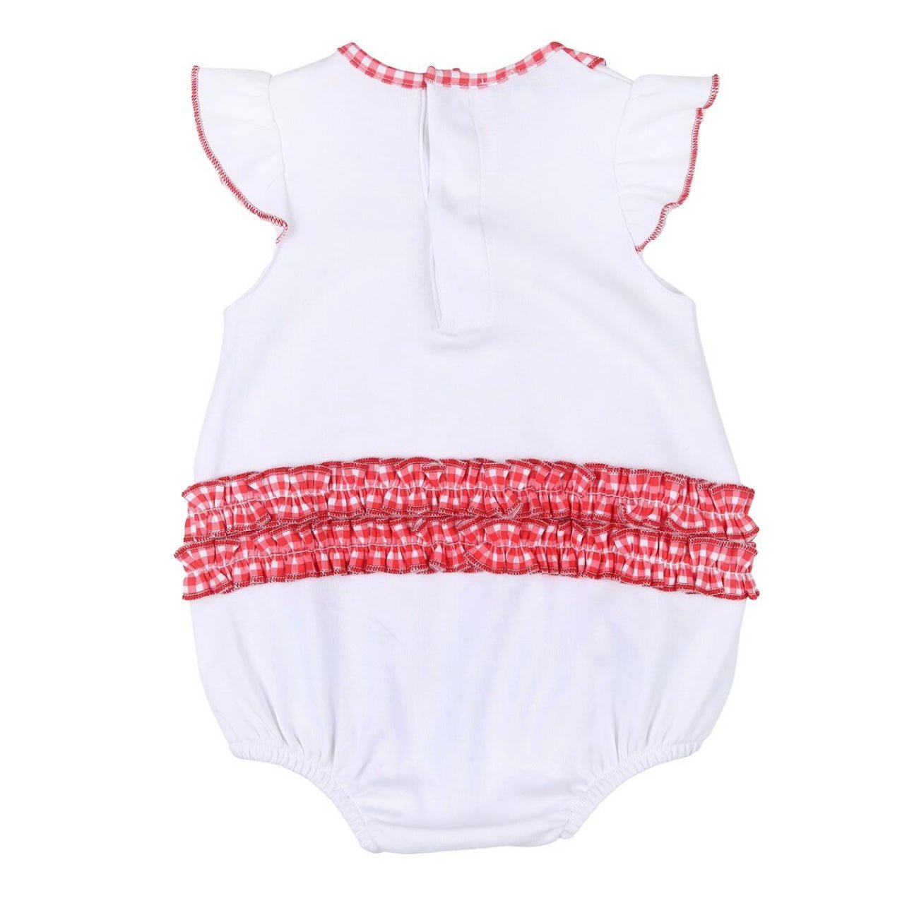 Bulldog Football Emb Ruffle Flutters Bubble - Tea and Cotton IncTea and Cotton Inc