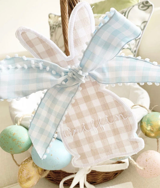 Bunny Tag for Easter Basket or Keepsake Decoration - Tea and Cotton IncTea and Cotton Inc