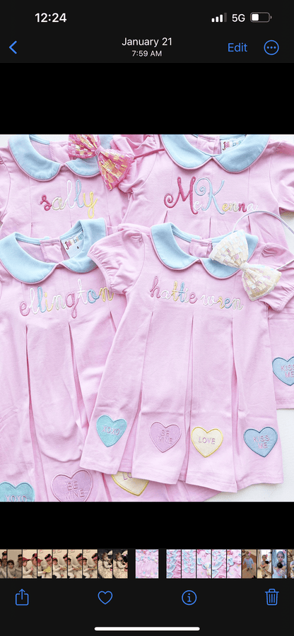 Candy Heart Pleat Bloomer Set - Tea and Cotton IncTea and Cotton Inc