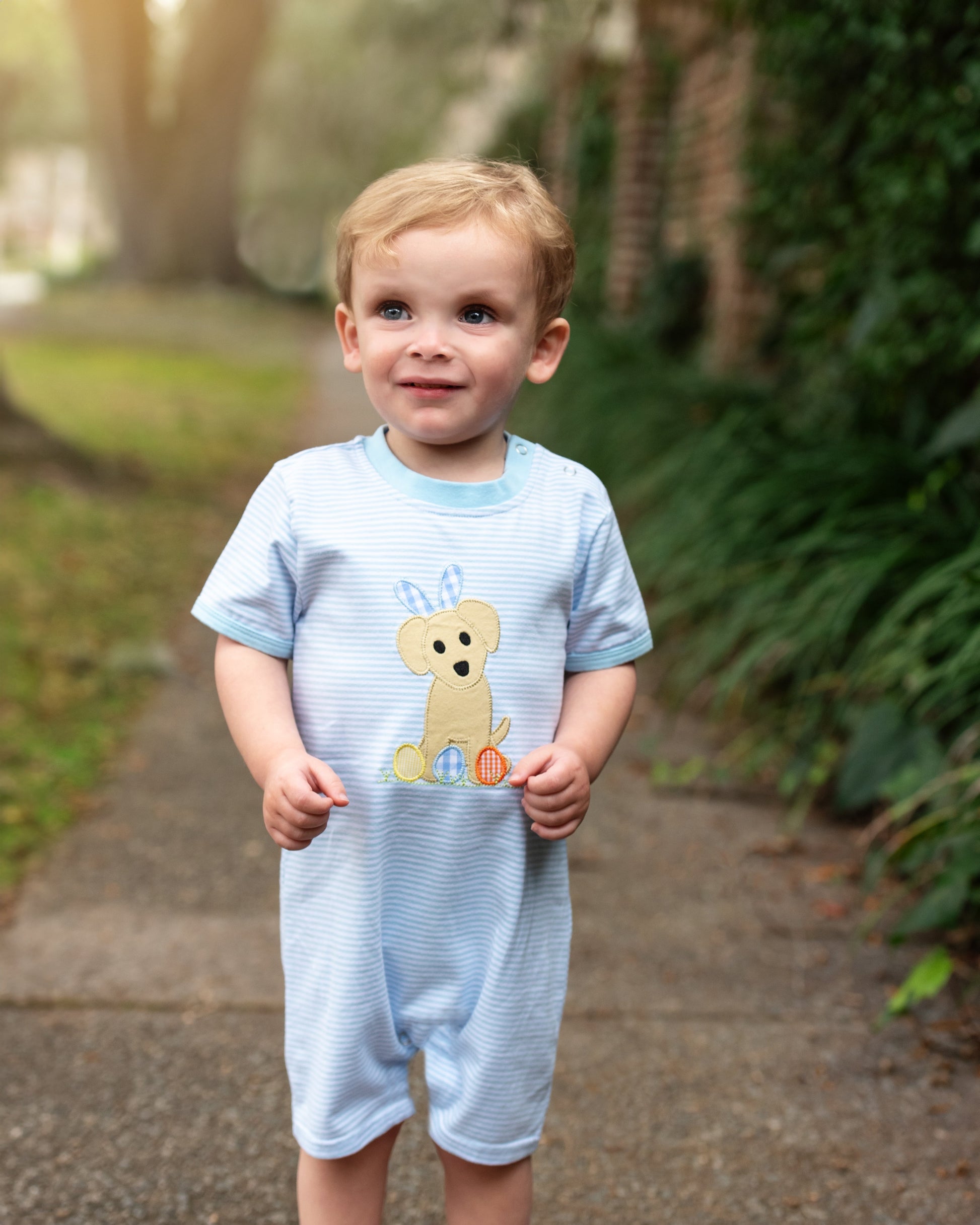 Easter Dog Romper Blue - Tea and Cotton IncTea and Cotton Inc