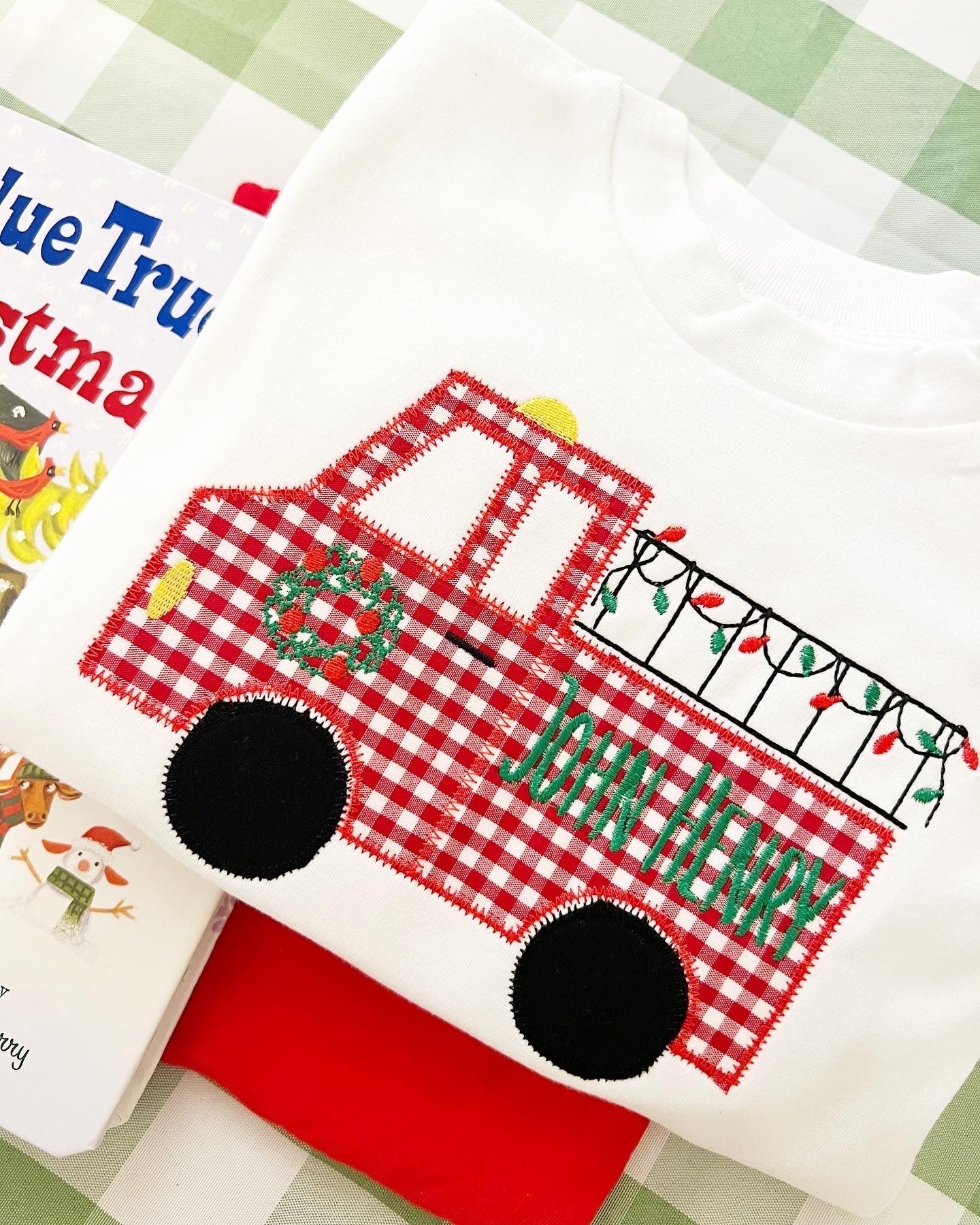 Firetruck Applique - Tea and Cotton IncTea and Cotton Inc