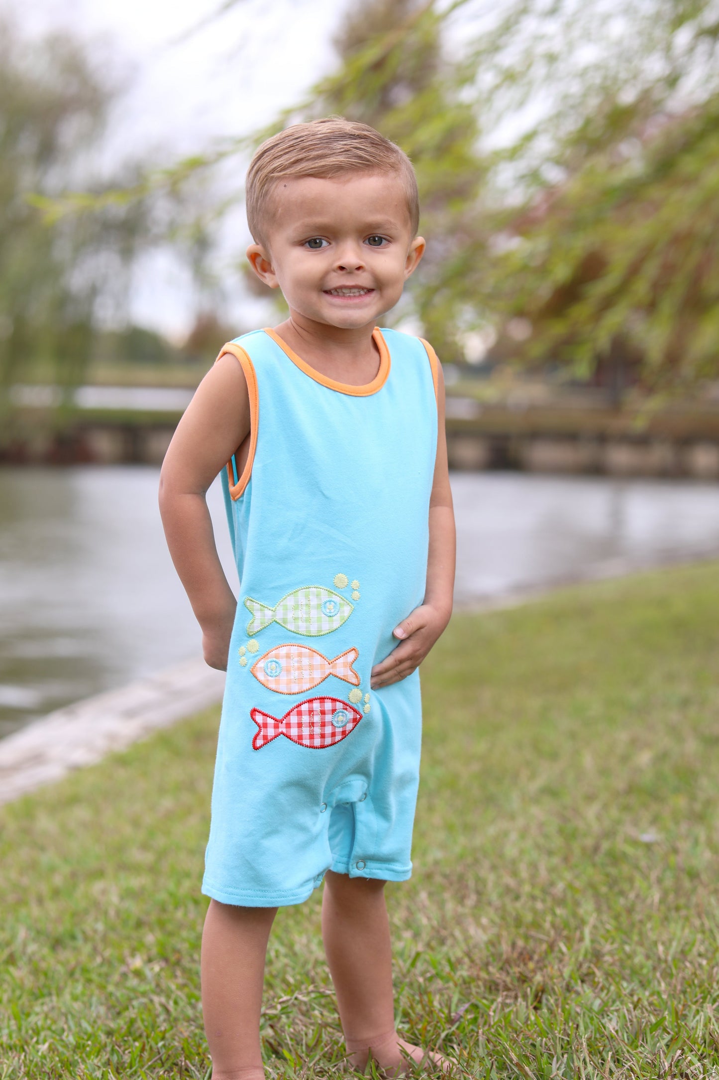 Fish Trio Romper - Tea and Cotton IncTea and Cotton Inc