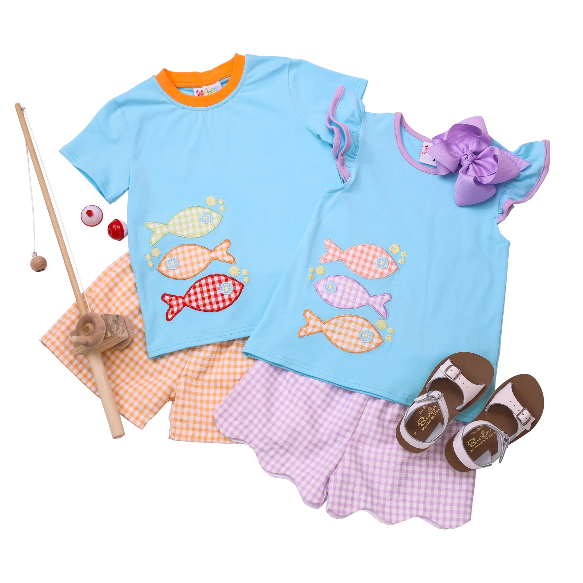 Fish Trio Short Set Boy - Tea and Cotton IncTea and Cotton Inc