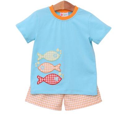 Fish Trio Short Set Boy - Tea and Cotton IncTea and Cotton Inc