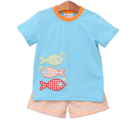 Fish Trio Short Set Boy - Tea and Cotton IncTea and Cotton Inc