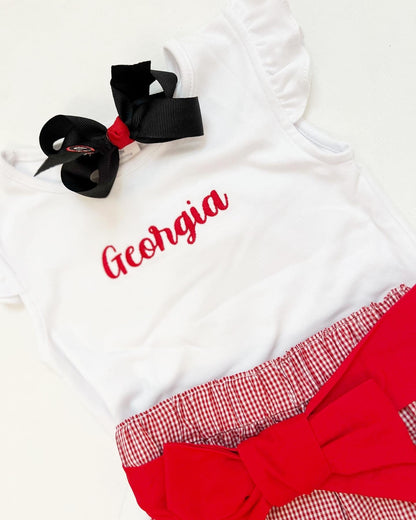 Georgia Embroidered White Comfy Knit Angel Sleeve top - Tea and Cotton IncTea and Cotton Inc