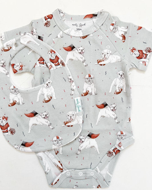 Georgia Organic Cotton Bib MVP bulldog - Tea and Cotton IncTea and Cotton Inc