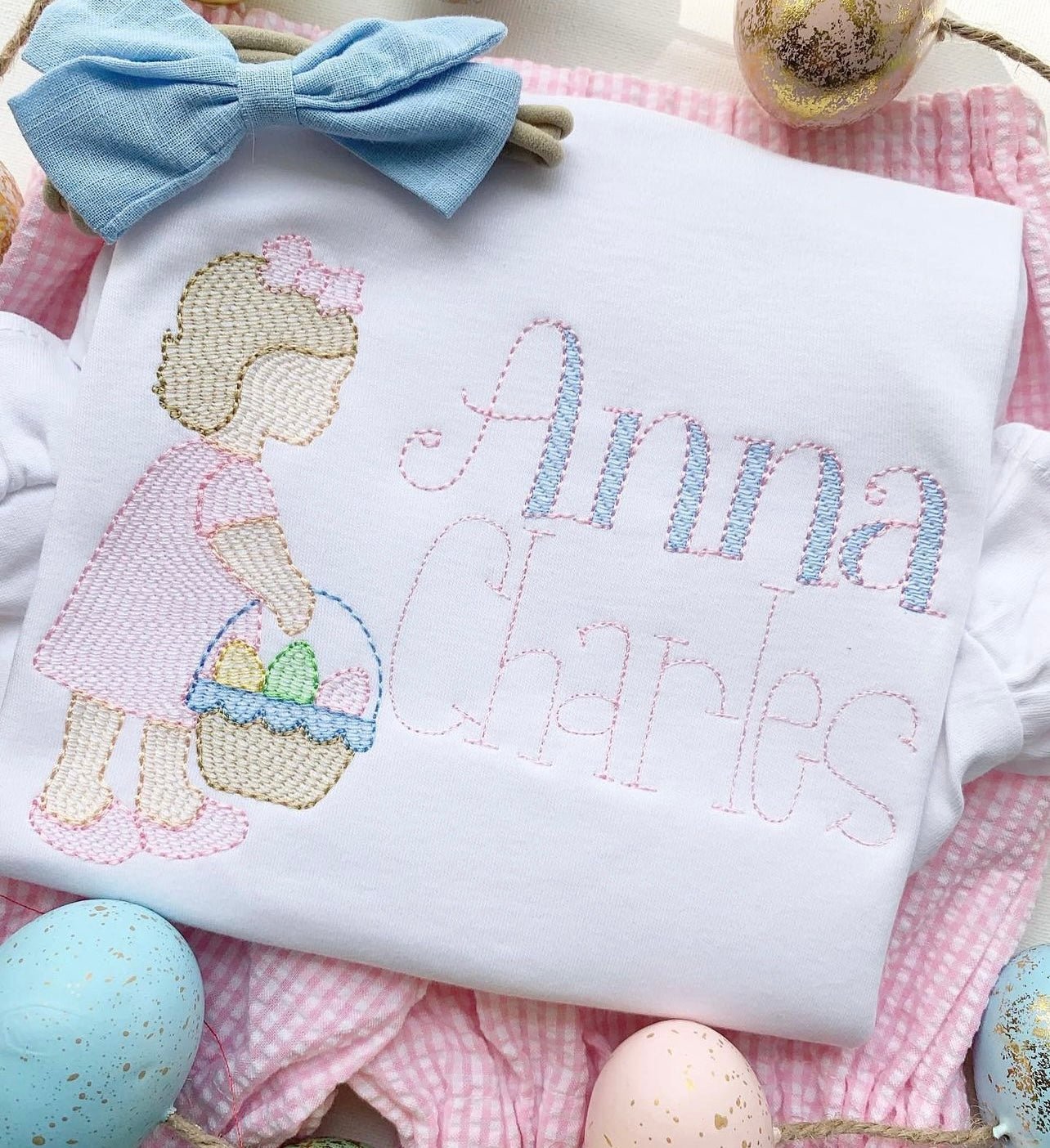 Girl Easter Egg Hunting Look Alike - Tea and Cotton IncTea and Cotton Inc