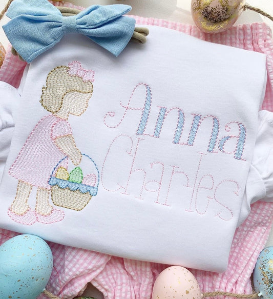 Girl Easter Egg Hunting Look Alike - Tea and Cotton IncTea and Cotton Inc