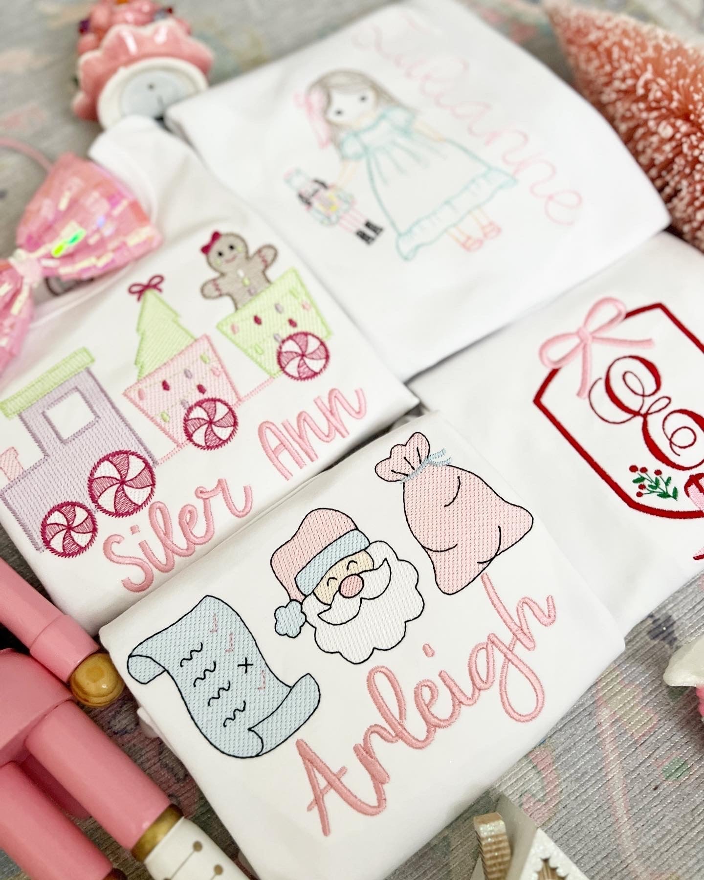 Girl Gingerbread bow train - Tea and Cotton IncTea and Cotton Inc
