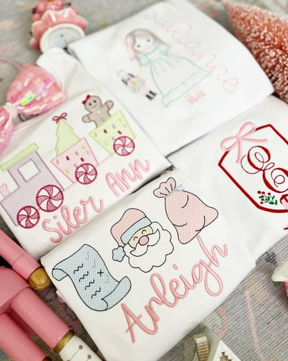 Girl Gingerbread bow train - Tea and Cotton IncTea and Cotton Inc