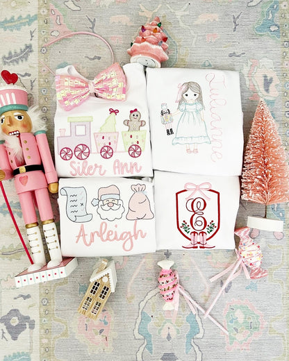 Girl Gingerbread bow train - Tea and Cotton IncTea and Cotton Inc
