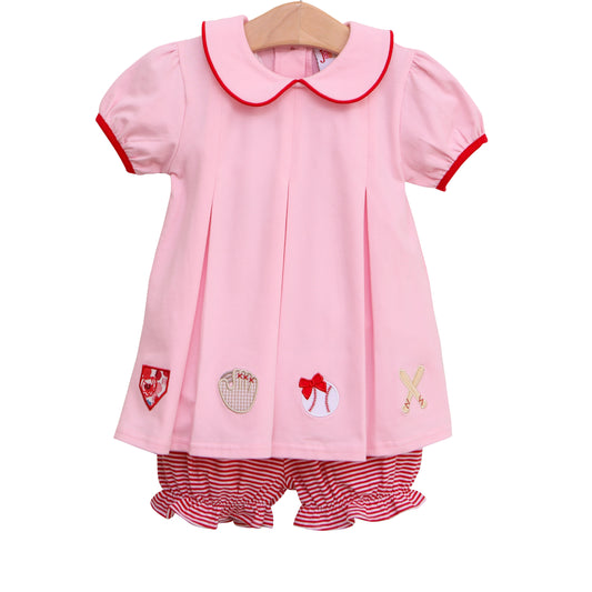 Home Run Pleat Bloomer Set - Tea and Cotton IncTea and Cotton Inc