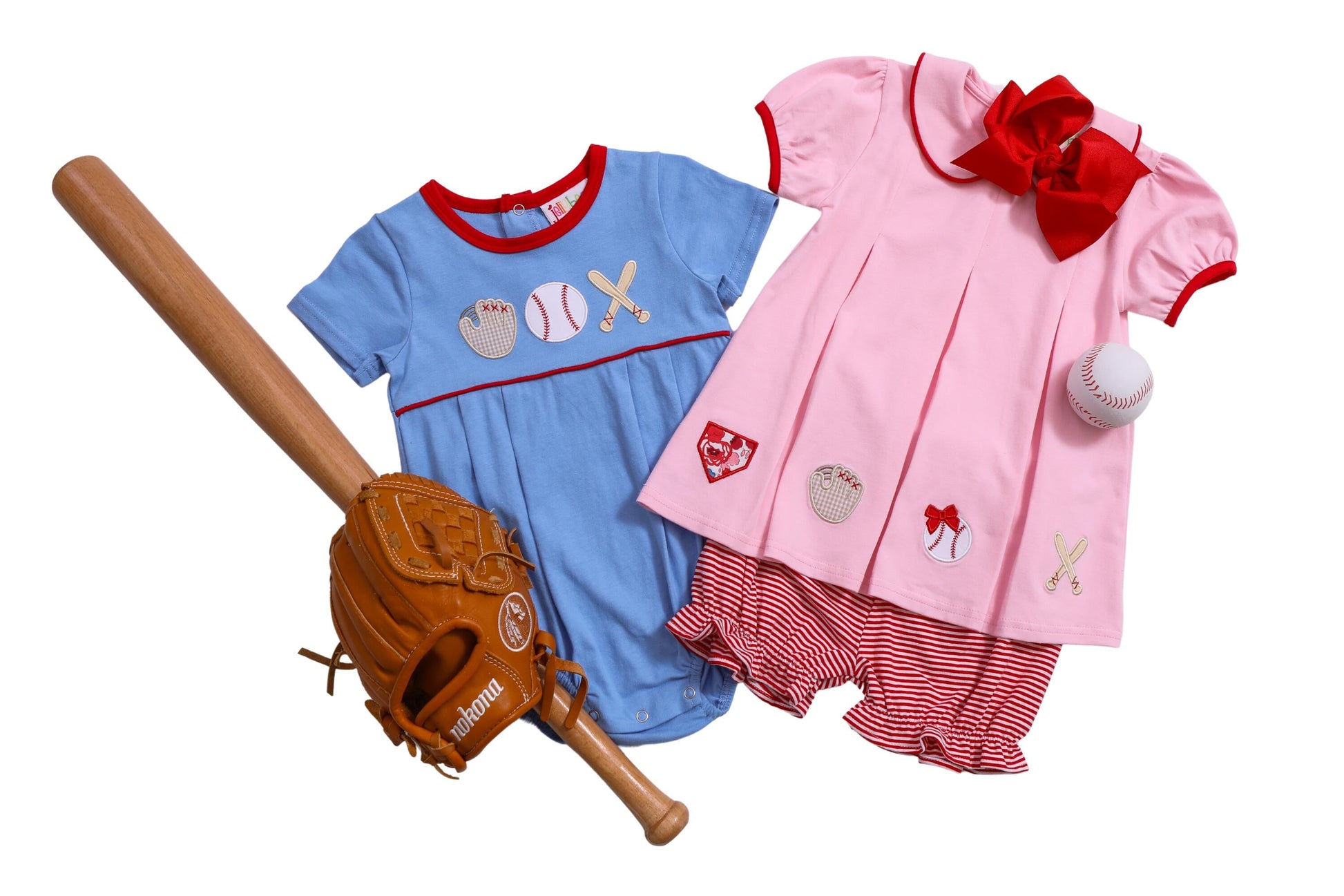 Home Run Pleat Bloomer Set - Tea and Cotton IncTea and Cotton Inc