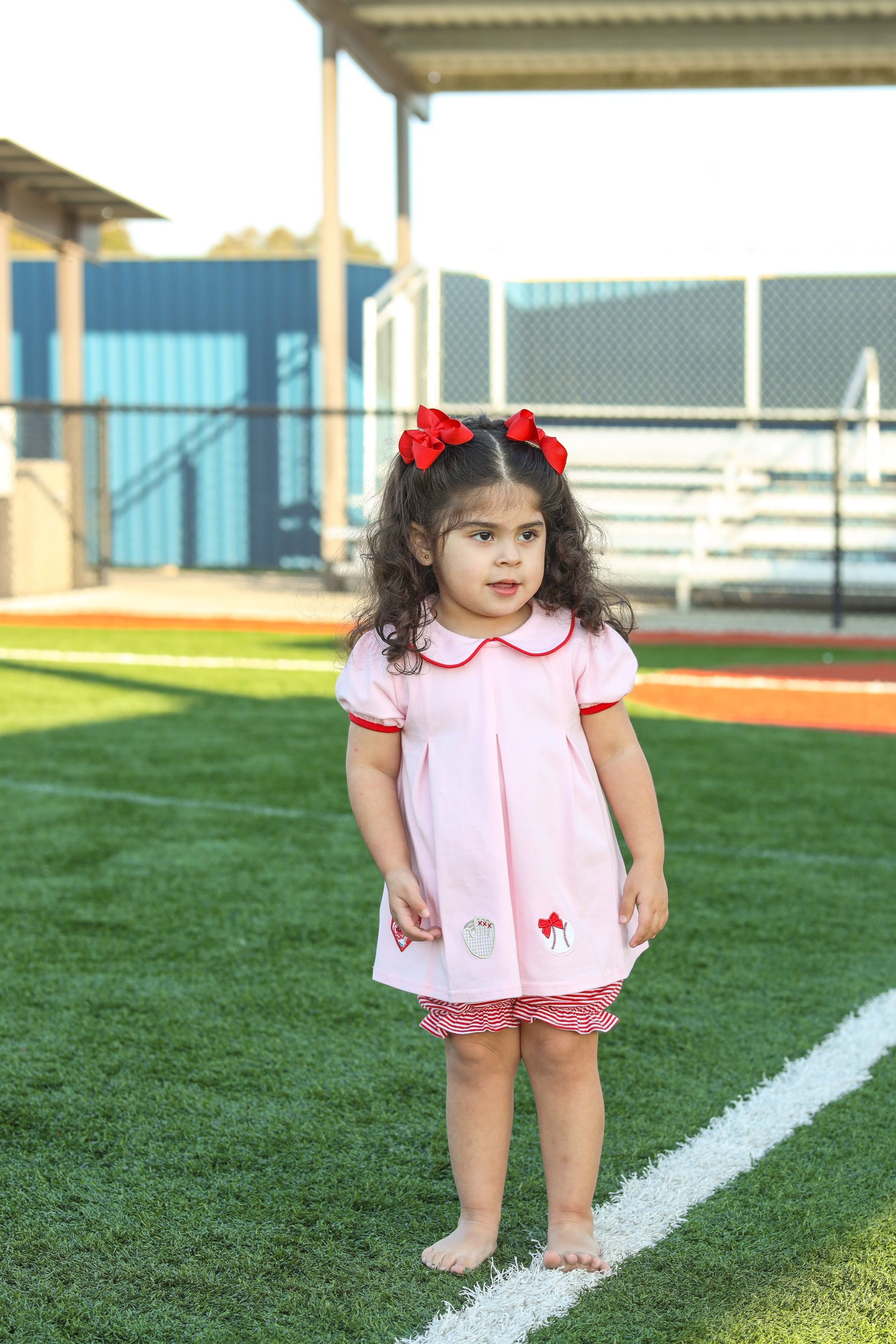 Home Run Pleat Bloomer Set - Tea and Cotton IncTea and Cotton Inc