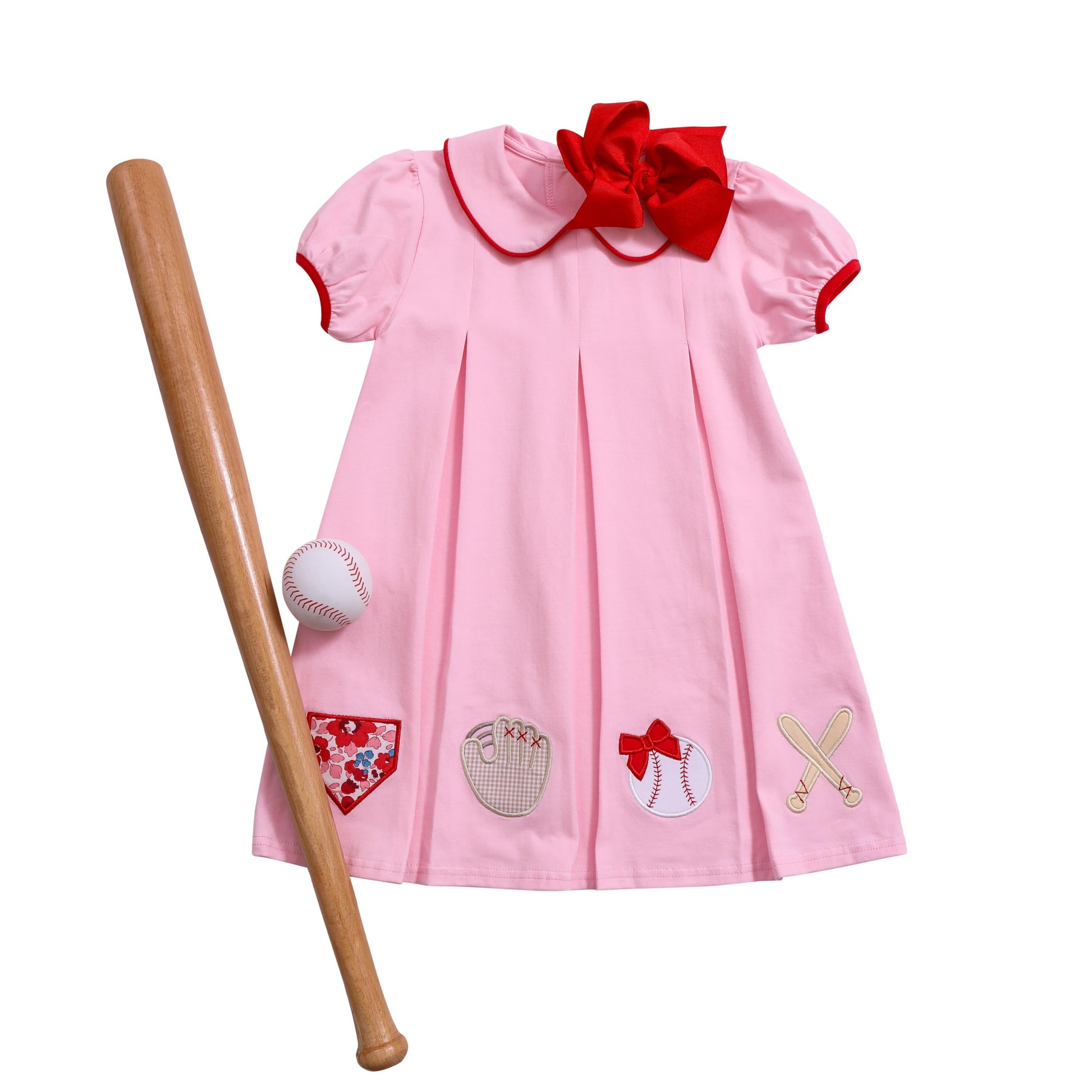 Home Run Pleat Dress - Tea and Cotton IncTea and Cotton Inc