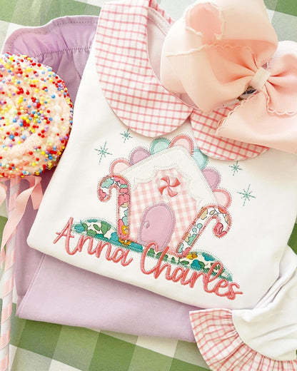 Liberty of London Gingerbread house Applique - Tea and Cotton IncTea and Cotton Inc