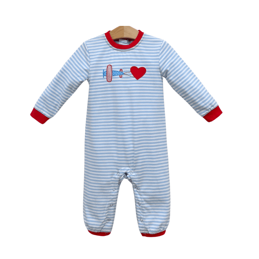 Love is in the air airplane romper - Tea and Cotton IncTea and Cotton Inc