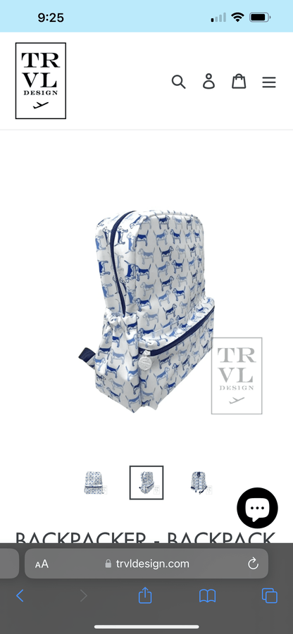 *NEW* Toddler/Mini Backpack TRVL WIPEABLE WASHABLE - Tea and Cotton IncTea and Cotton Inc