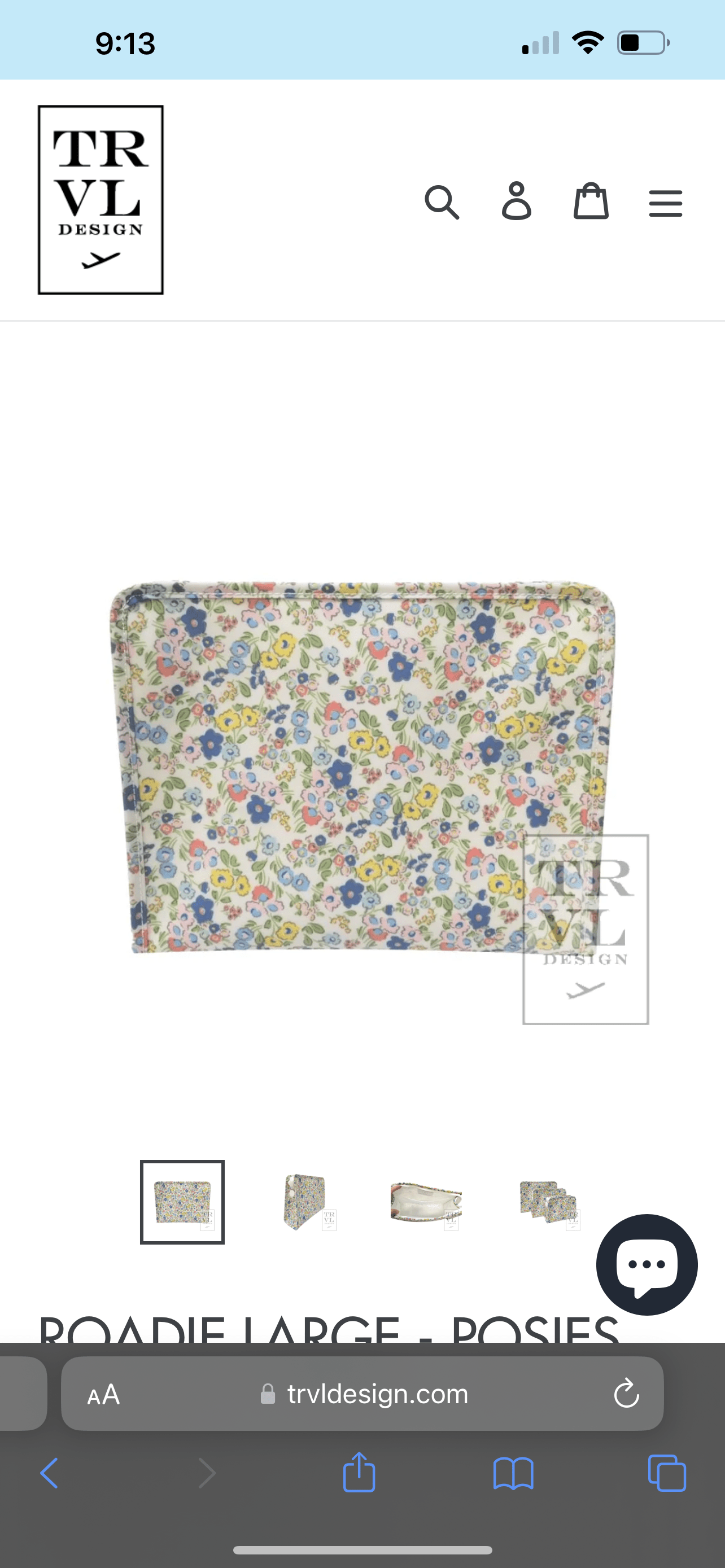 ROADIE LARGE TRVL WIPEABLE WASHABLE - Tea and Cotton IncTea and Cotton Inc
