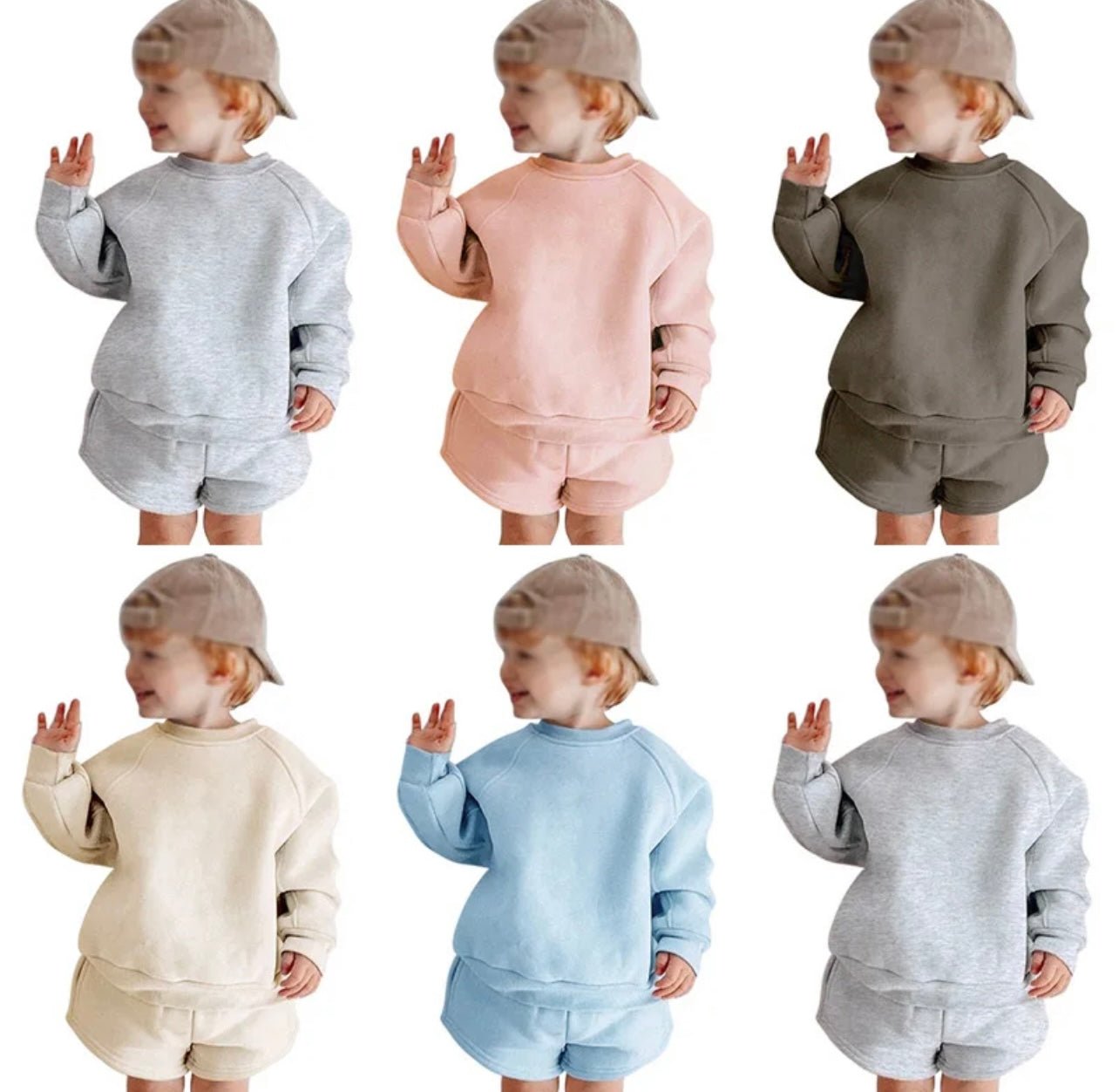 Two Piece Pullover Spring Short Set Girl/Boy - Tea and Cotton IncTea and Cotton Inc